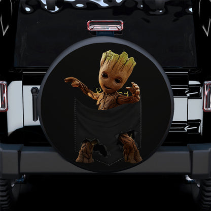 Baby Groot Hanging Pocket Car Spare Tire Cover