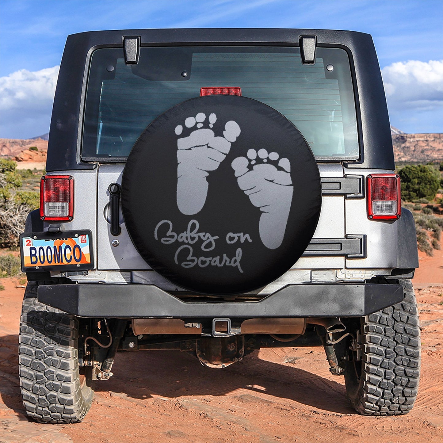 Baby On Board Car Spare Tire Cover