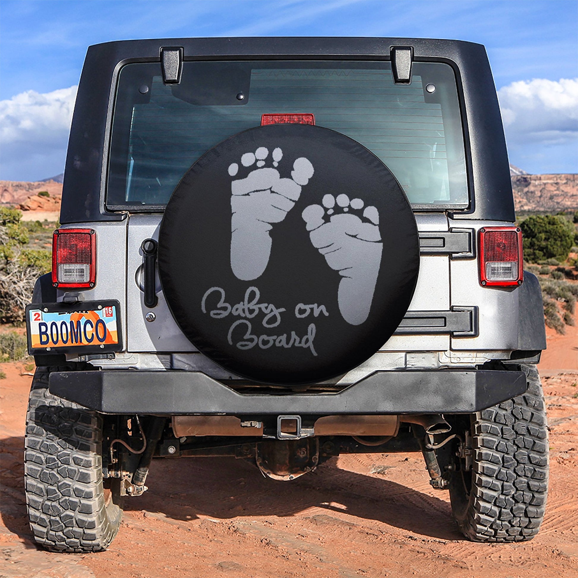 Baby On Board Car Spare Tire Cover