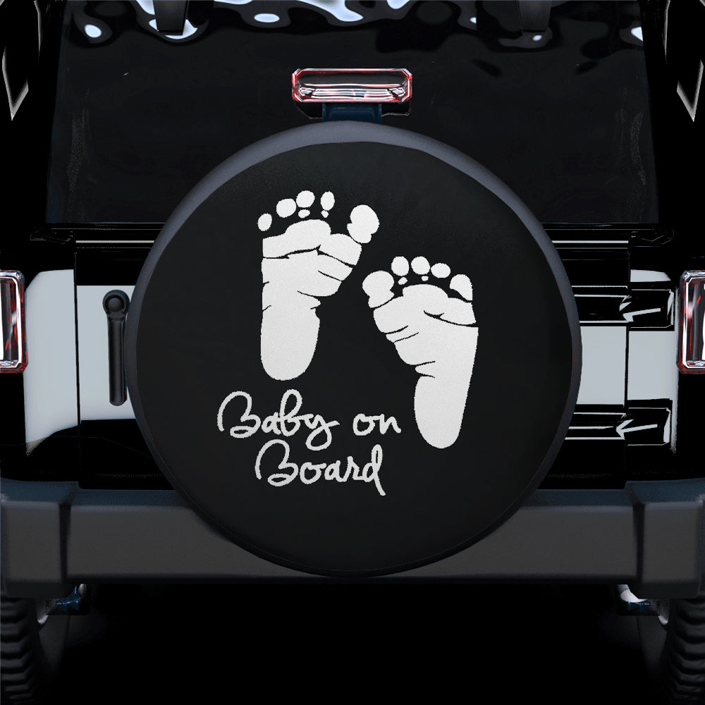 Baby On Board Jeep Car Spare Tire Cover