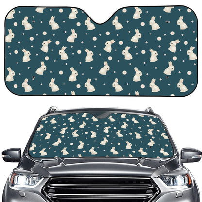 Baby Rabbit Pattern Print Car Windshield Sun Shade