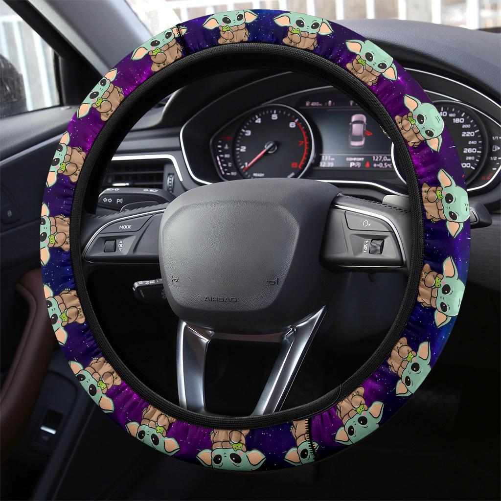 Baby Yoda 2022 Space Car Steering Wheel Cover