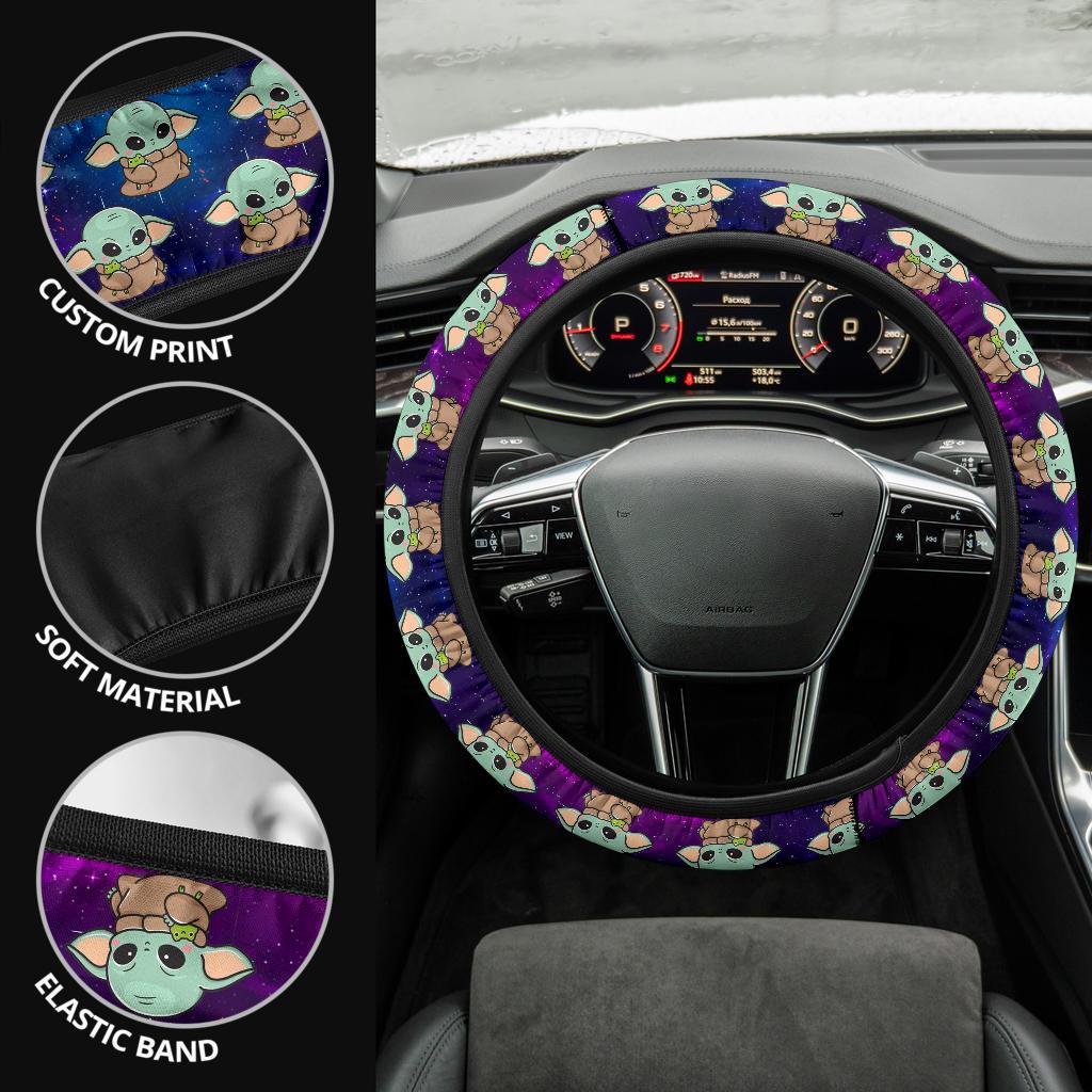 Baby Yoda 2022 Space Car Steering Wheel Cover