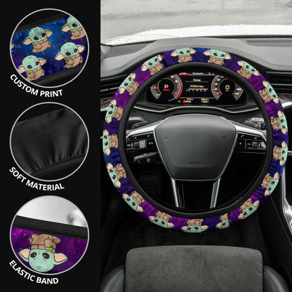 Baby Yoda 2022 Space Car Steering Wheel Cover