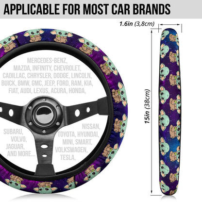 Baby Yoda 2022 Space Car Steering Wheel Cover