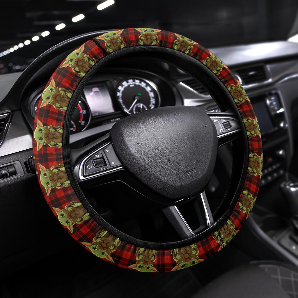 Baby Yoda 8 Space Car Steering Wheel Cover