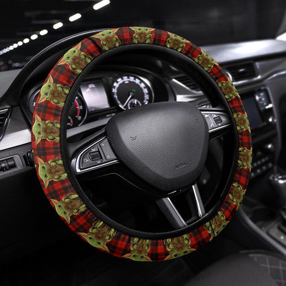 Baby Yoda 8 Space Car Steering Wheel Cover