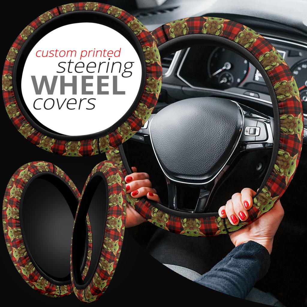Baby Yoda 8 Space Car Steering Wheel Cover
