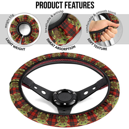 Baby Yoda 8 Space Car Steering Wheel Cover
