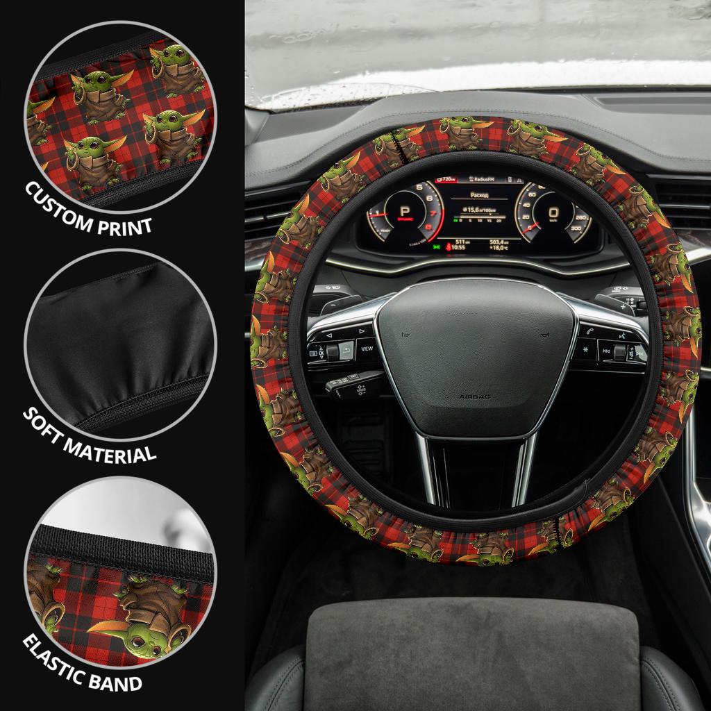 Baby Yoda 9 Space Car Steering Wheel Cover