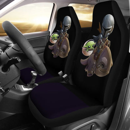 Baby Yoda And Boba Fett Seat Covers Amazing Best Gift Ideas 2020 Universal Fit 090505
