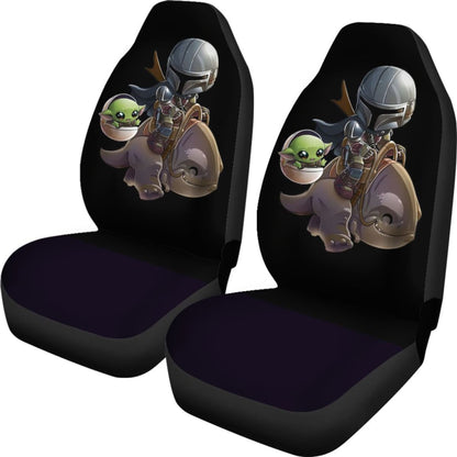 Baby Yoda And Boba Fett Seat Covers Amazing Best Gift Ideas 2020 Universal Fit 090505