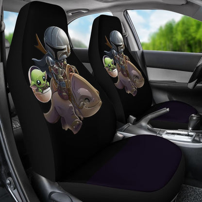 Baby Yoda And Boba Fett Seat Covers Amazing Best Gift Ideas 2020 Universal Fit 090505