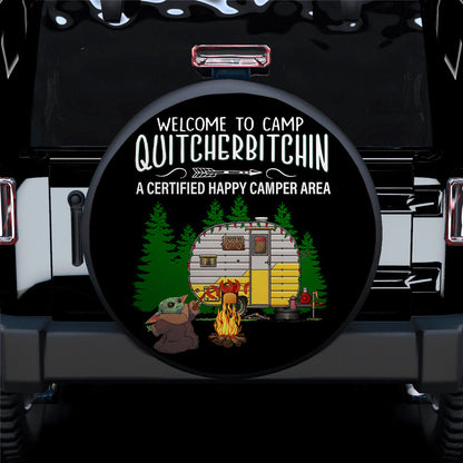 Baby Yoda Camping Quitcherbitchin Jeep Car Spare Tire Cover