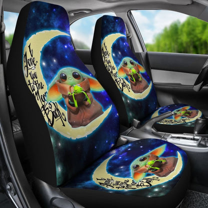 Baby Yoda Cute Art Car Seat Covers Cartoon Fan Gift H041420 Universal Fit 084218