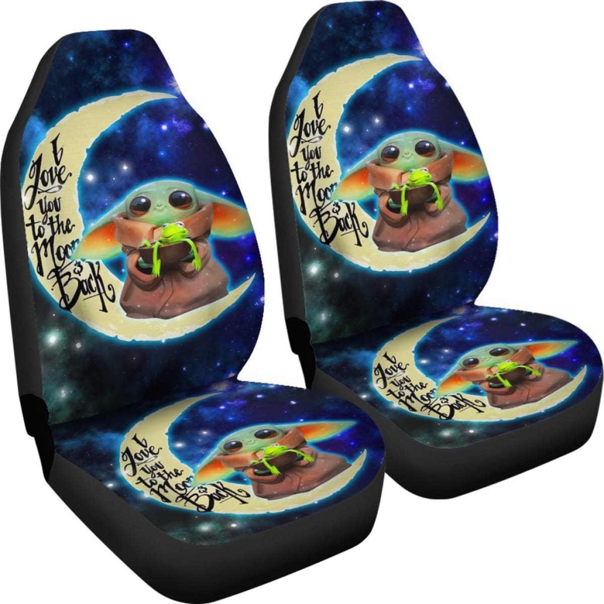 Baby Yoda Cute Art Car Seat Covers Cartoon Fan Gift H041420 Universal Fit 084218
