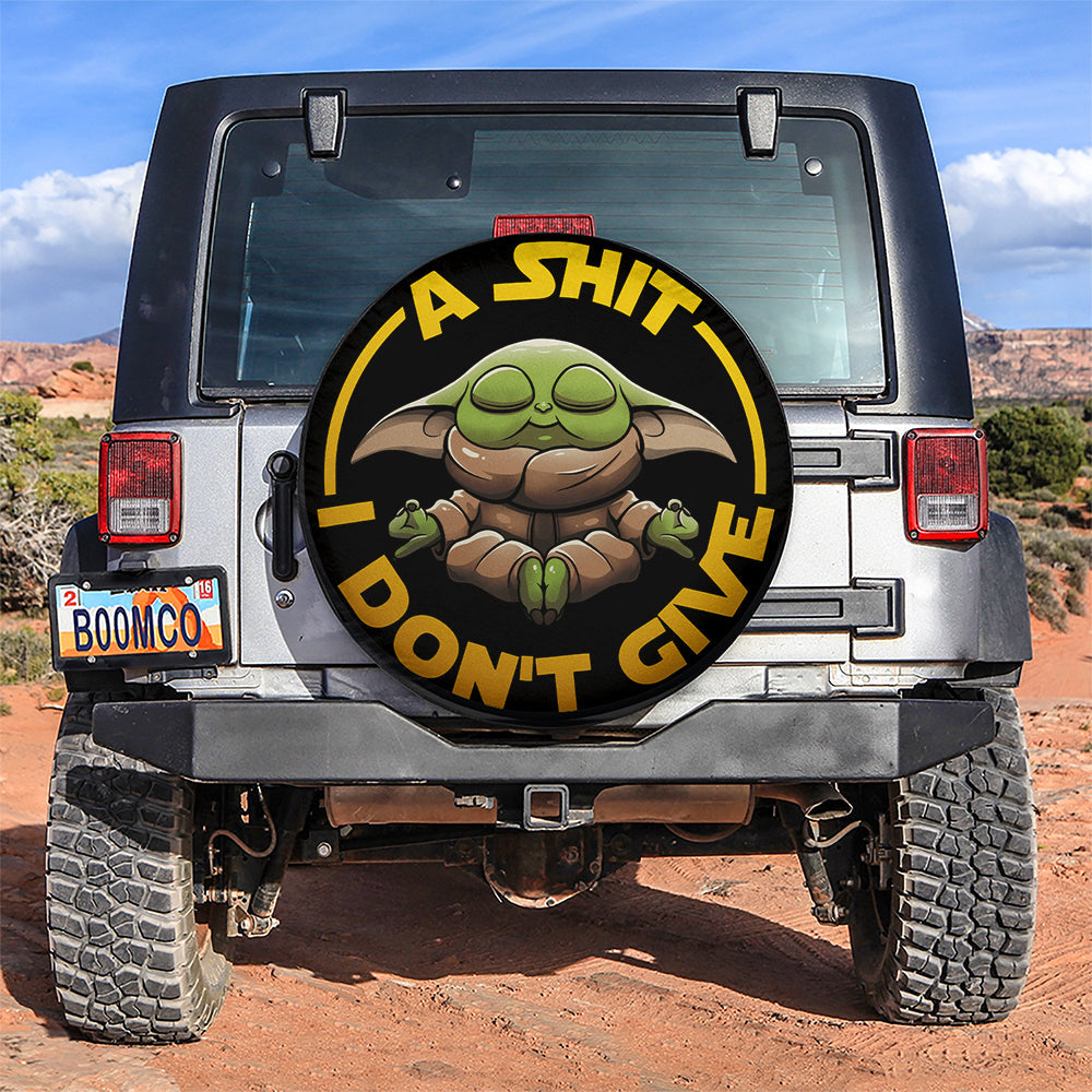 Baby Yoda Dont Give A Sh Car Spare Tire Cover