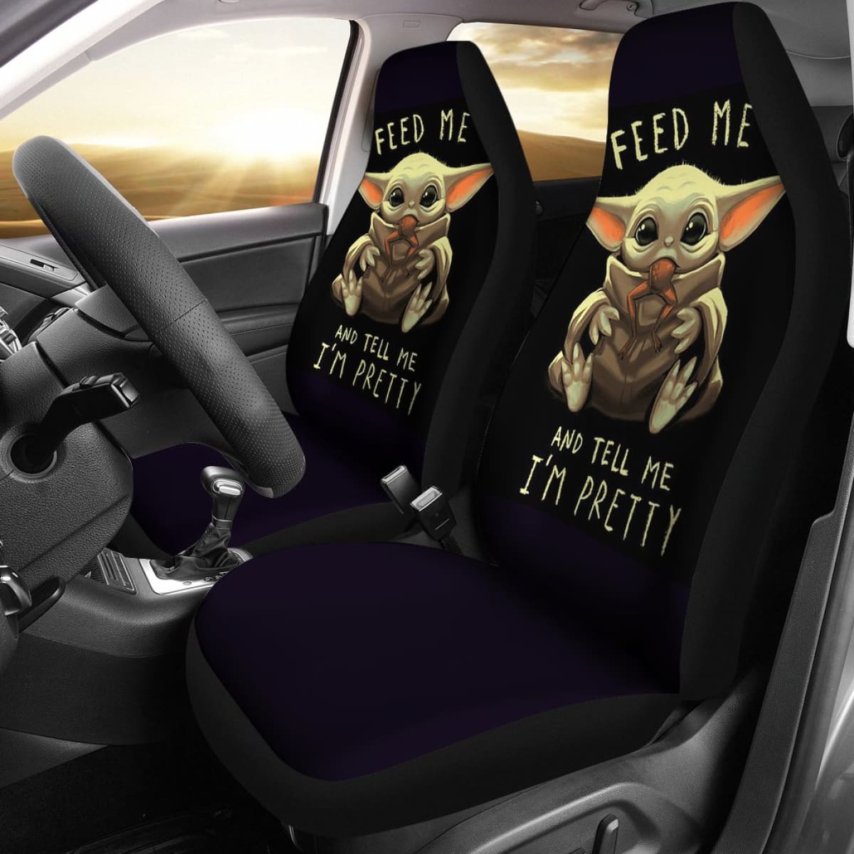 Baby Yoda Feed Me Seat Covers Amazing Best Gift Ideas 2020 Universal Fit 090505
