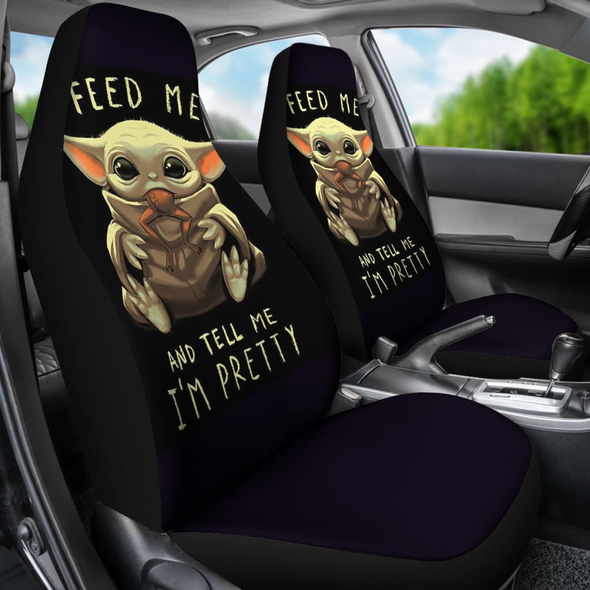 Baby Yoda Feed Me Seat Covers Amazing Best Gift Ideas 2020 Universal Fit 090505
