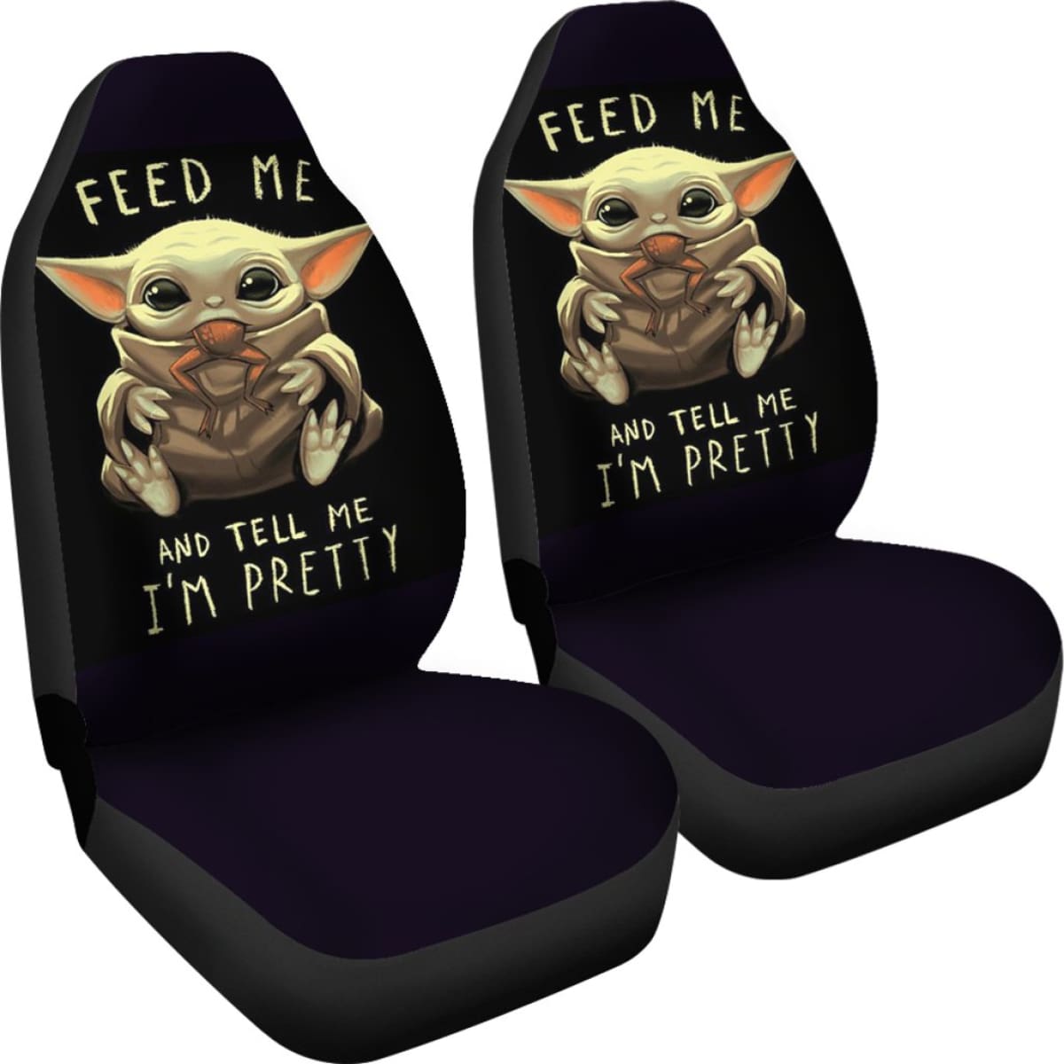 Baby Yoda Feed Me Seat Covers Amazing Best Gift Ideas 2020 Universal Fit 090505