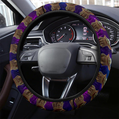 Baby Yoda Galaxy Car Steering Wheel Wover