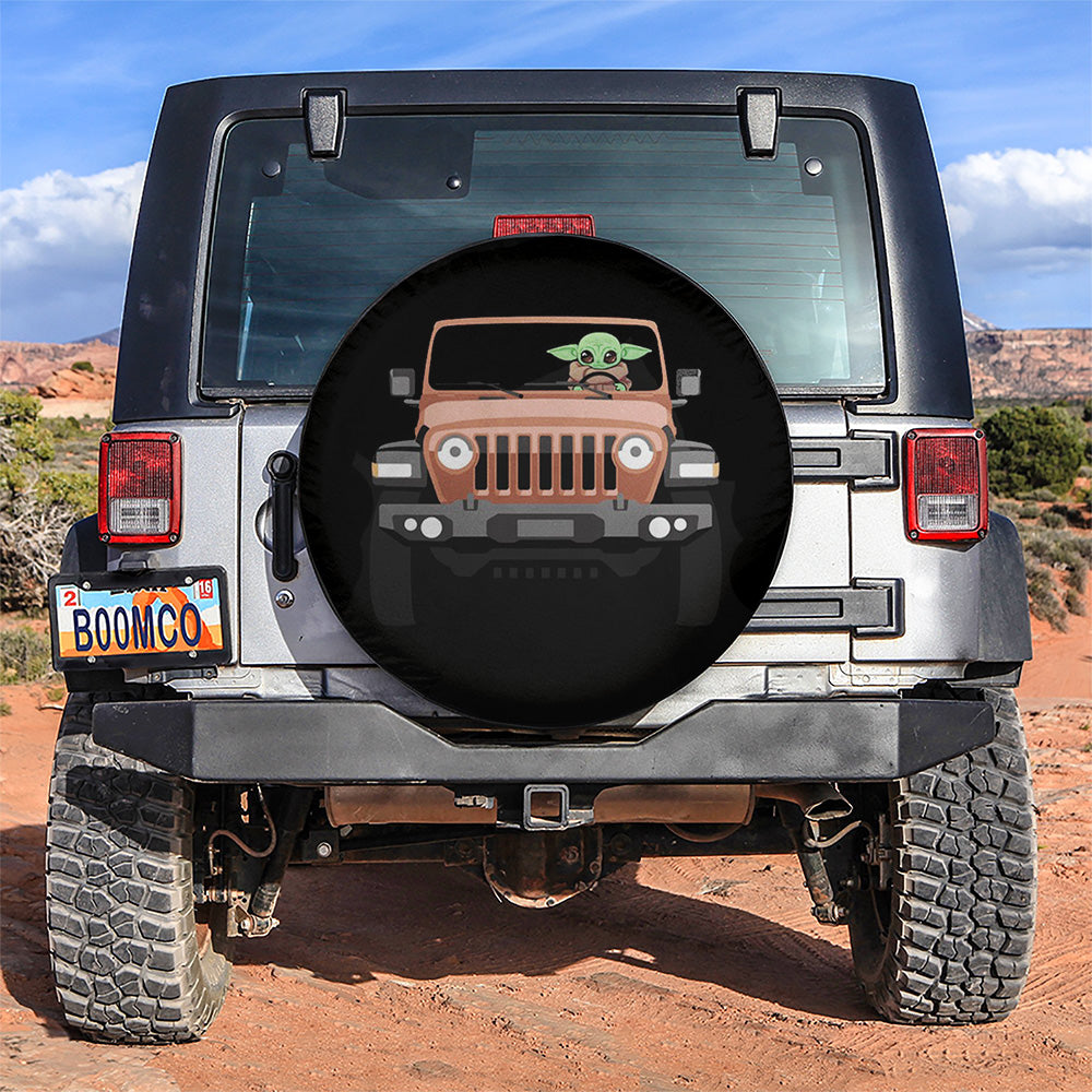 Baby Yoda Jeep Car Spare Tire Cover