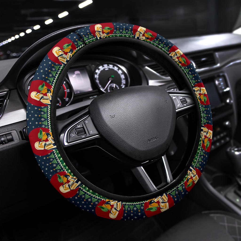 Baby Yoda Mandalorian Cute Premium Custom Car Steering Wheel Cover