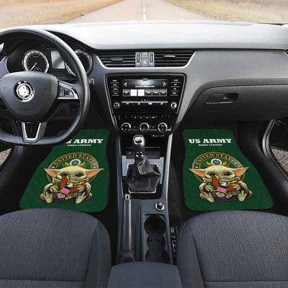 Baby Yoda US Army Car Floor Mats Custom Emblem Car Accessories