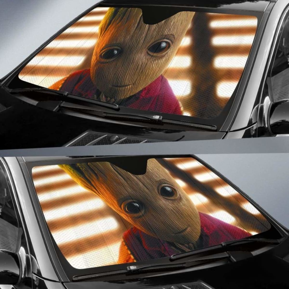 Baby groot auto sun shades 918b Universal Fit
