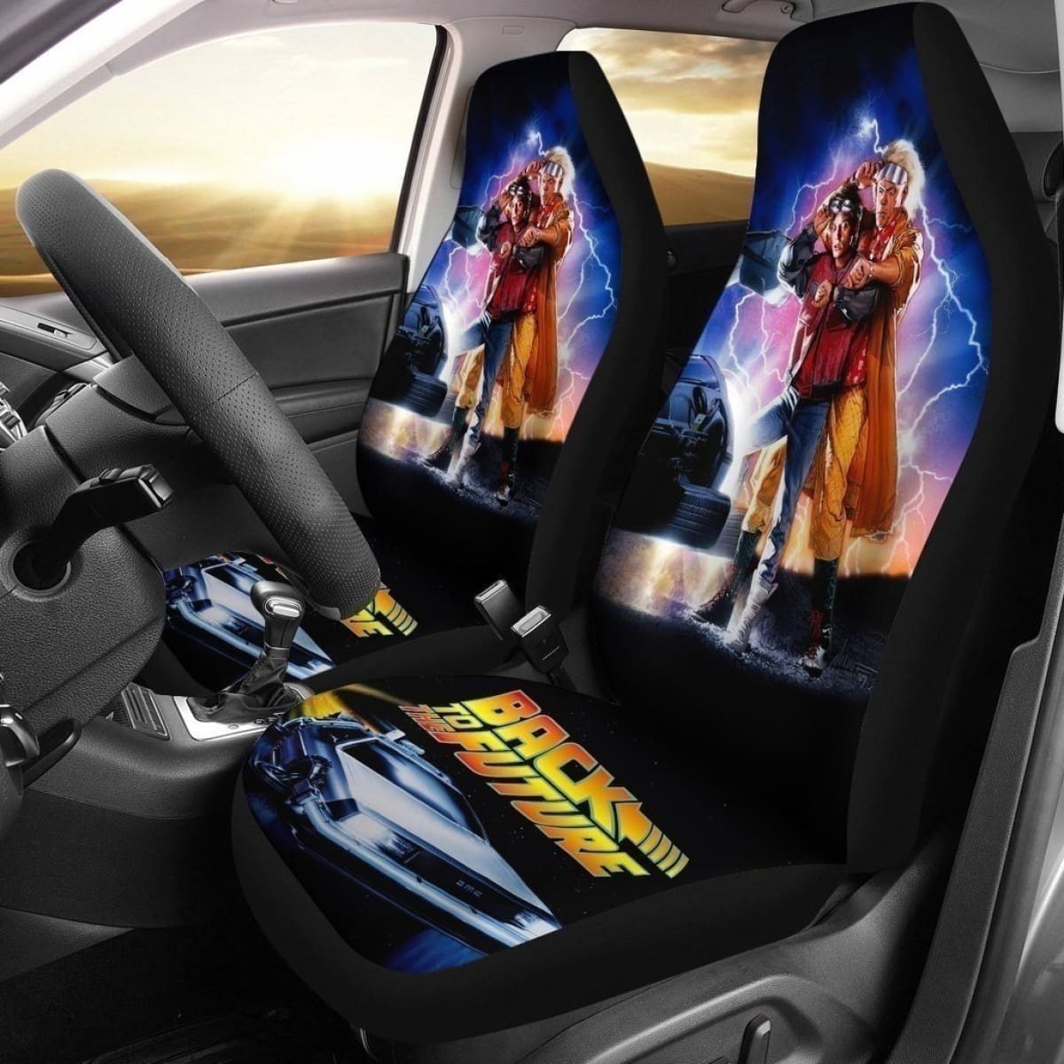 Back To The Future Part 2 Car Seat Covers Universal Fit 194801