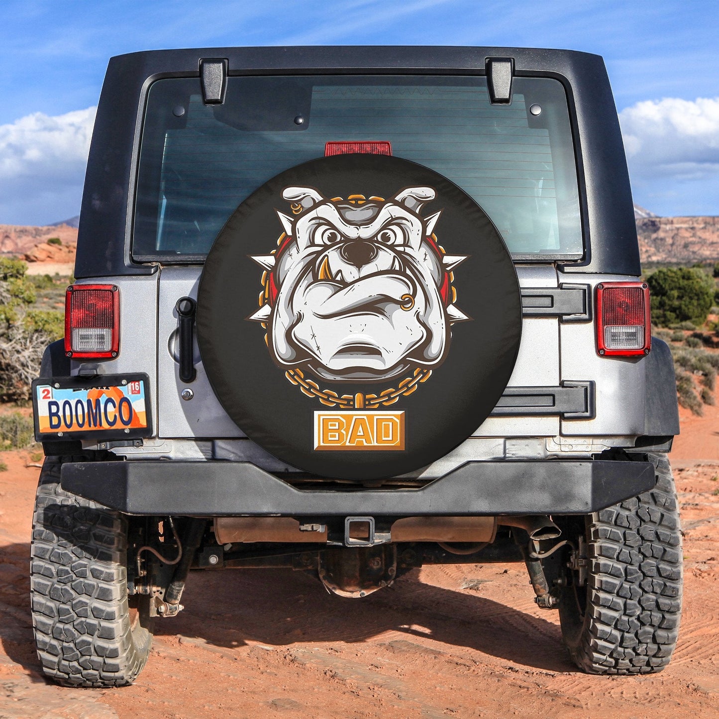 Bad Dog Face Spare Tire Cover