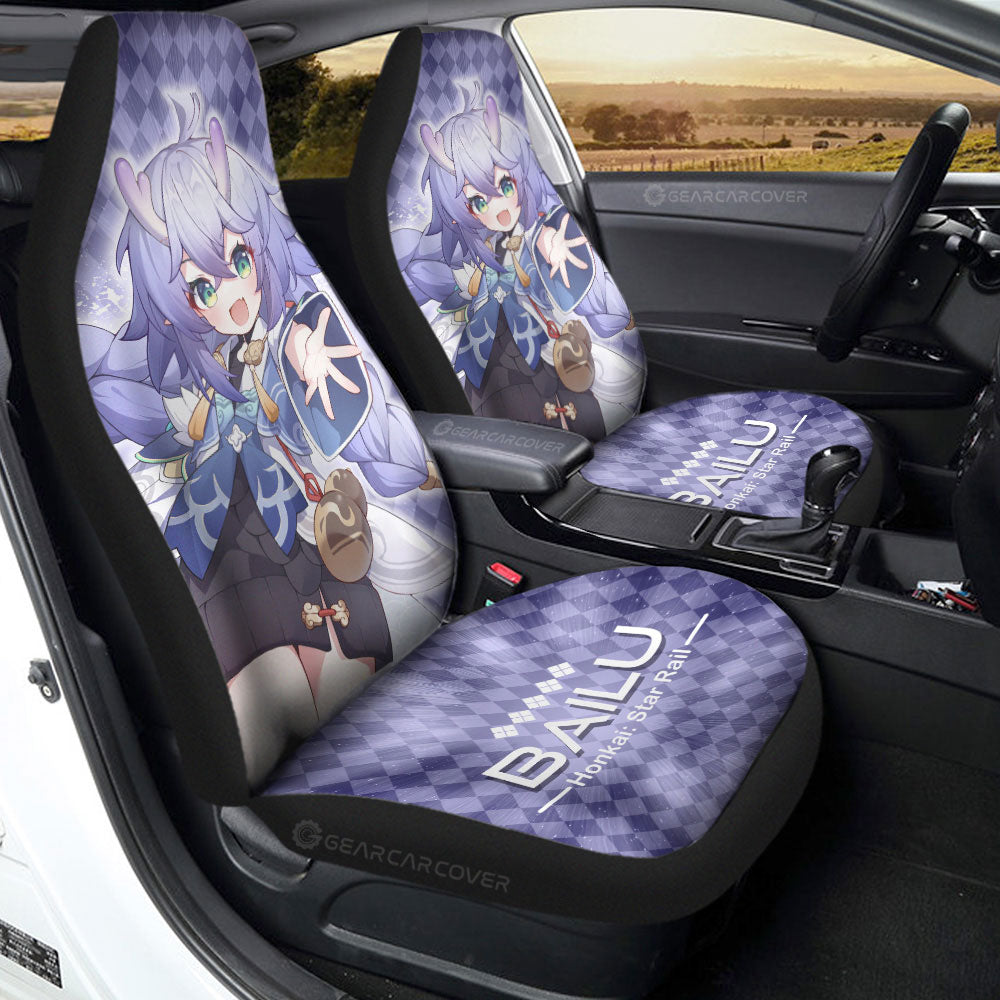 Bailu Car Seat Covers Custom Honkai Star Rail Car Accessories
