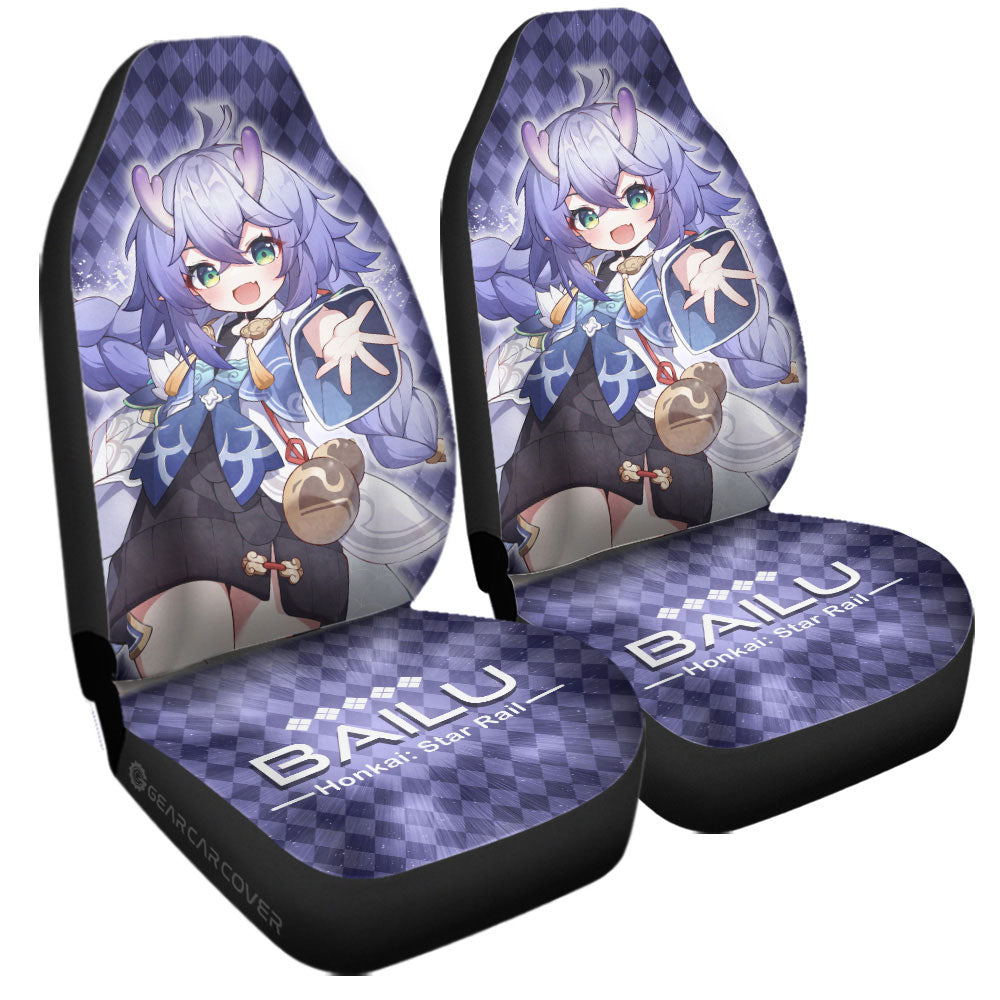 Bailu Car Seat Covers Custom Honkai Star Rail Car Accessories
