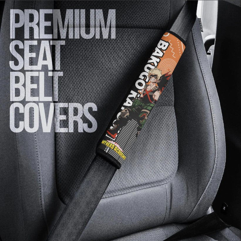 Bakugo Katsuki Anime Kacchan My Hero Academia Car Seat Belt Cover Custom Car Accessories