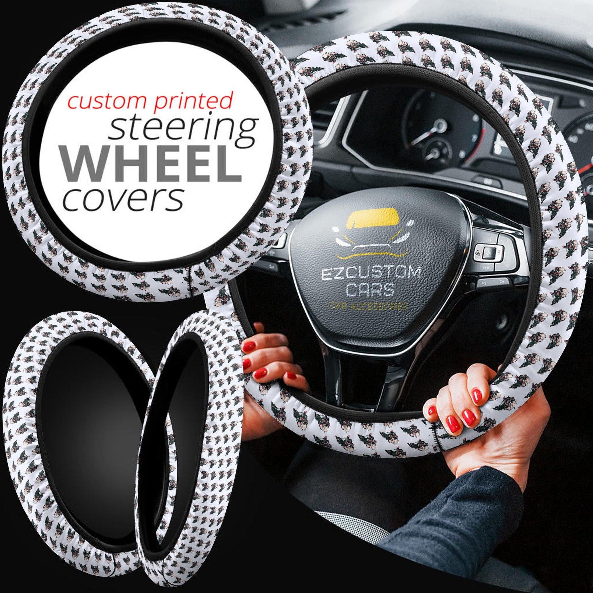 Bakugo Katsuki My Hero Academia Anime Steering Wheel Cover Anime Car Accessories