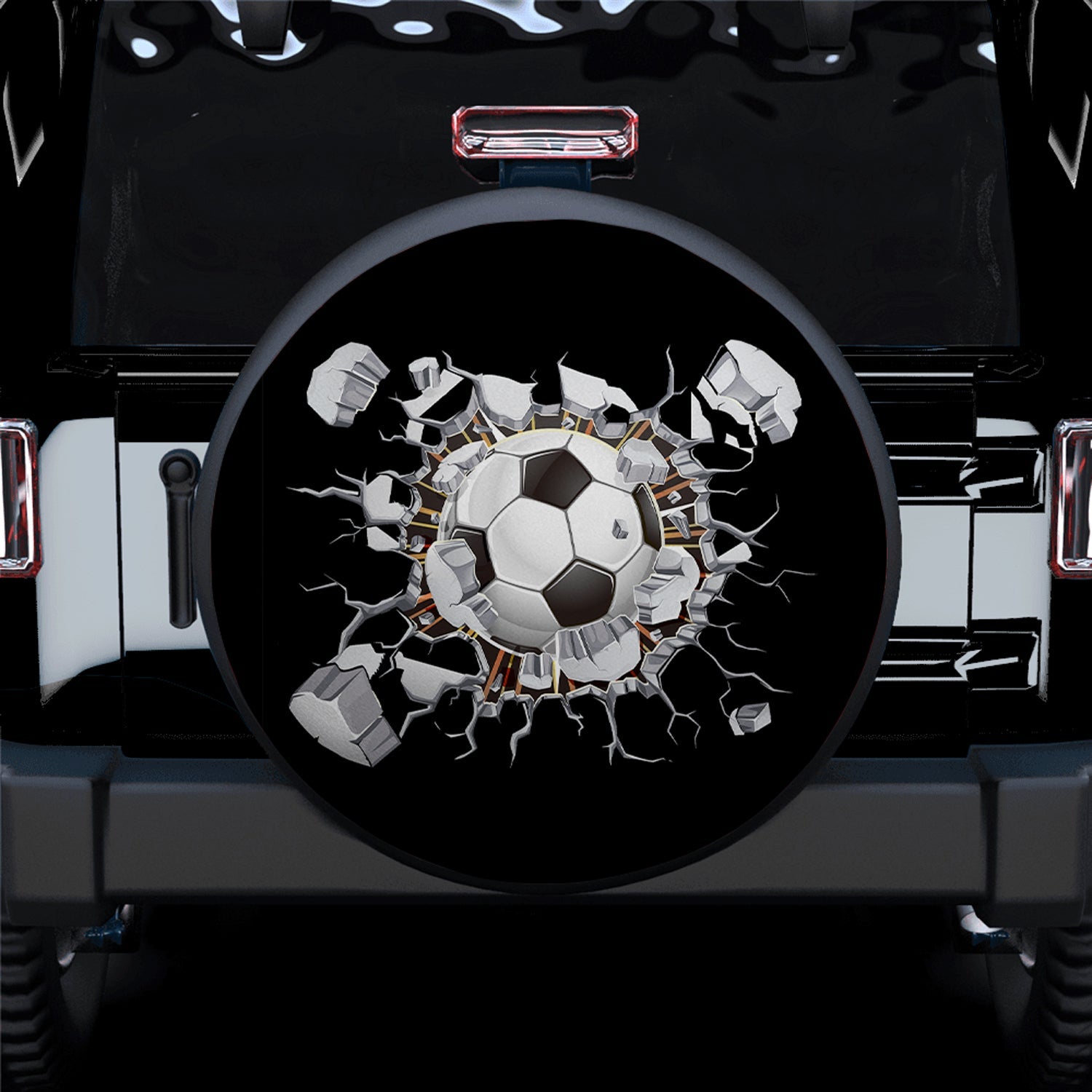 Ball Break Wall Spare Tire Cover