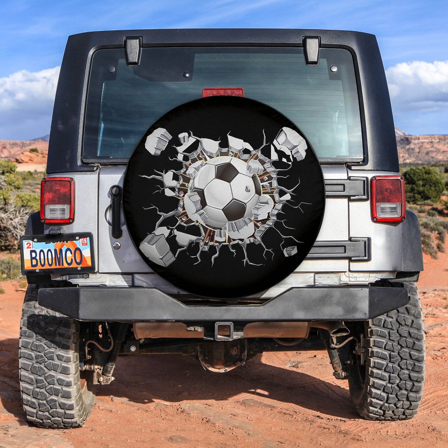 Ball Break Wall Spare Tire Cover