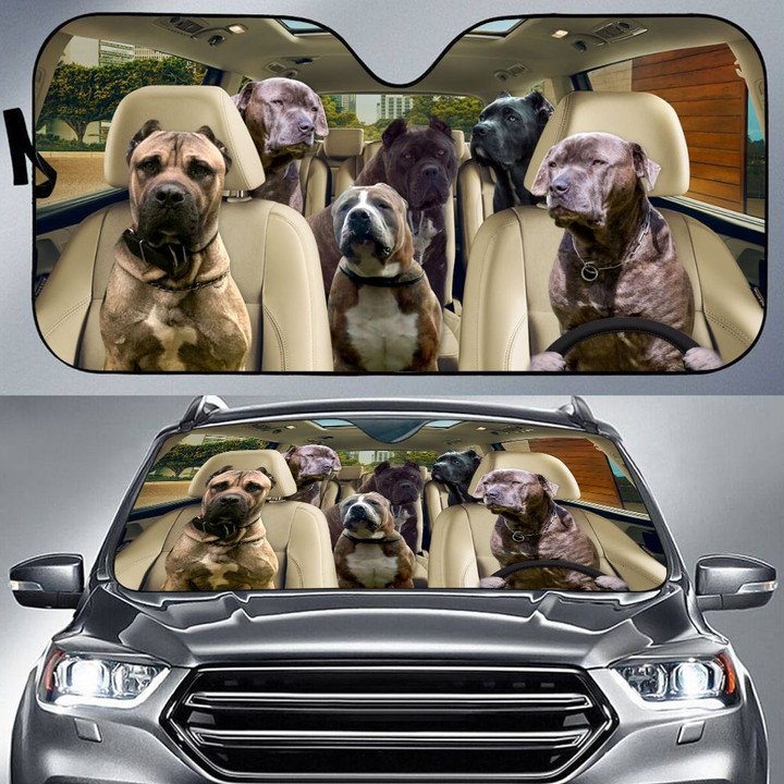 Bandog Car All Over Printed 3D Sun Shade