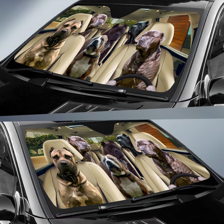 Bandog Car All Over Printed 3D Sun Shade