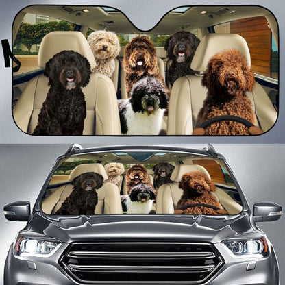 Barbet Car All Over Printed 3D Sun Shade