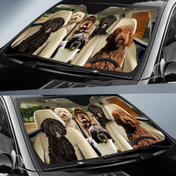 Barbet Car All Over Printed 3D Sun Shade
