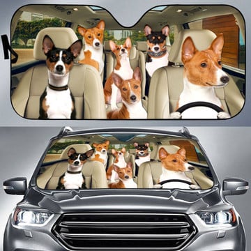 Basenji All Over Printed 3D Sun Shade