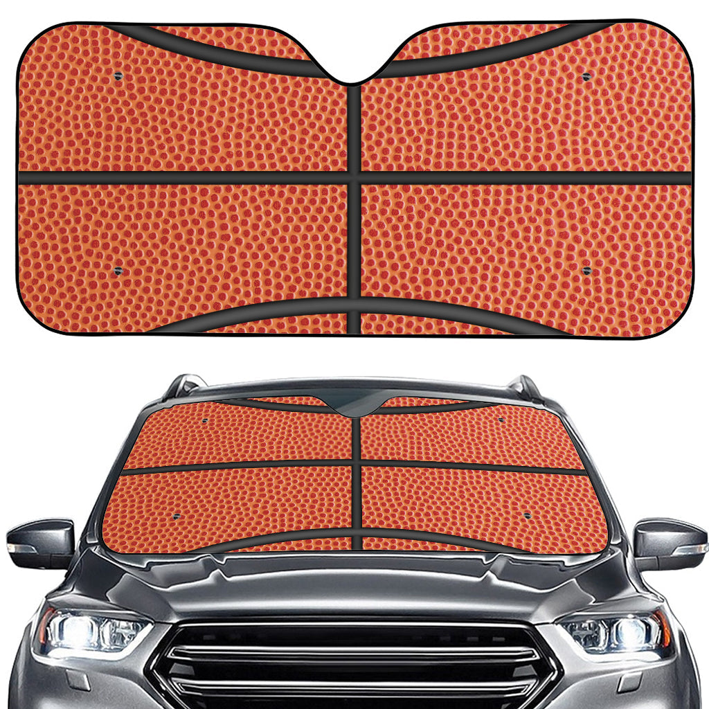 Basketball Ball Print Car Windshield Sun Shade