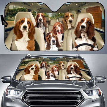 Basset Hound All Over Printed 3D Sun Shade