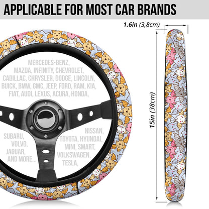 Bat Cute Kawaii Premium Car Steering Wheel Cover