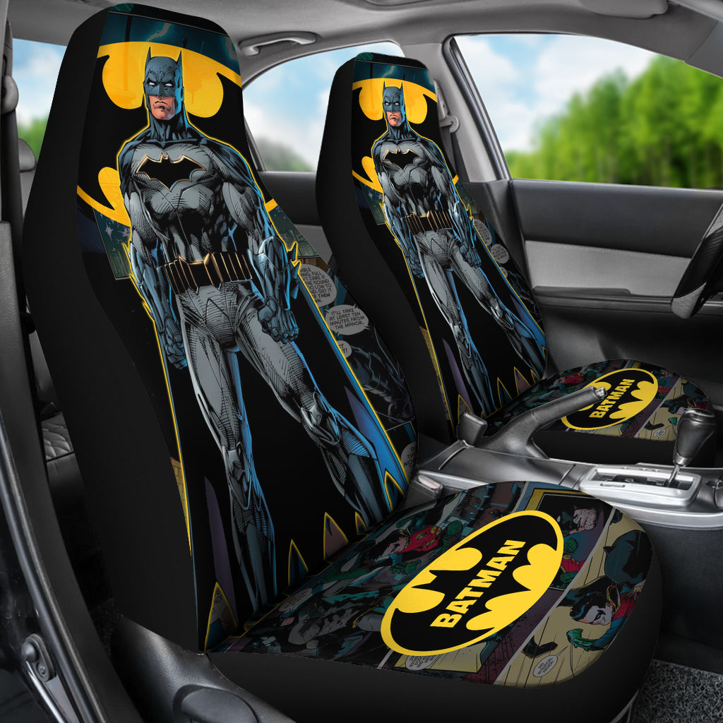 Bat Man Car Seat Covers Bat Man Comic Fan Art Car Accessories Ci220315-04