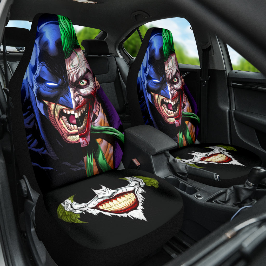 Bat Man Joker Car Seat Covers Comic Fan Art Car Accessories Ci220329-08