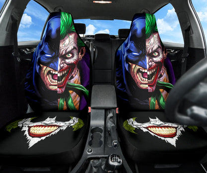 Bat Man Joker Car Seat Covers Comic Fan Art Car Accessories Ci220329-08