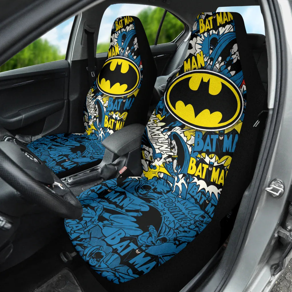 Batman Car Seat Cover Set - Automotive Accessories - PersonalizedFury