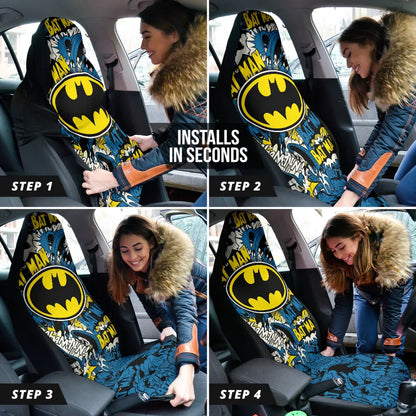 Batman Car Seat Cover Set - Automotive Accessories - PersonalizedFury